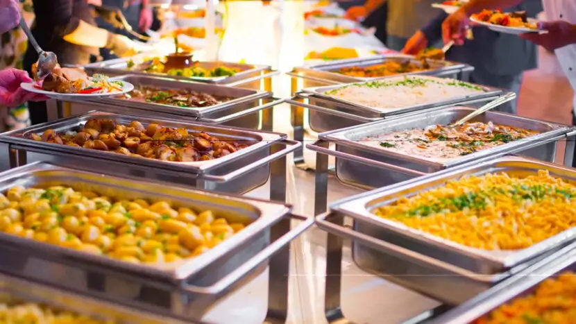 London corporate catering boxed lunches and wrap platters set out for a business meeting